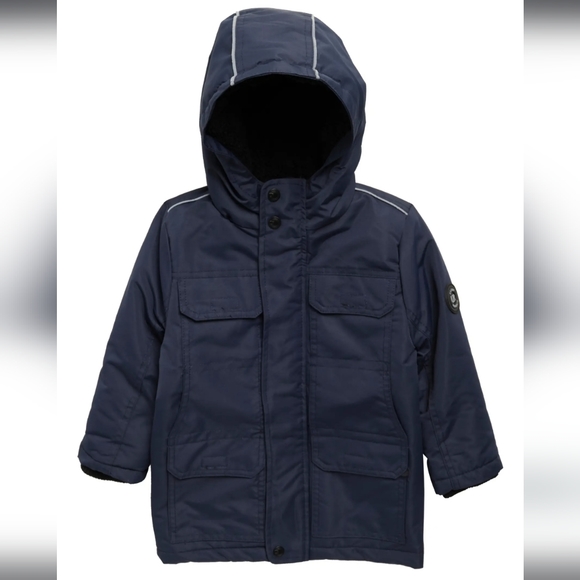 Urban Republic
 Little Boy's & Boy's Quilted Hooded Longline Jacket main image 1